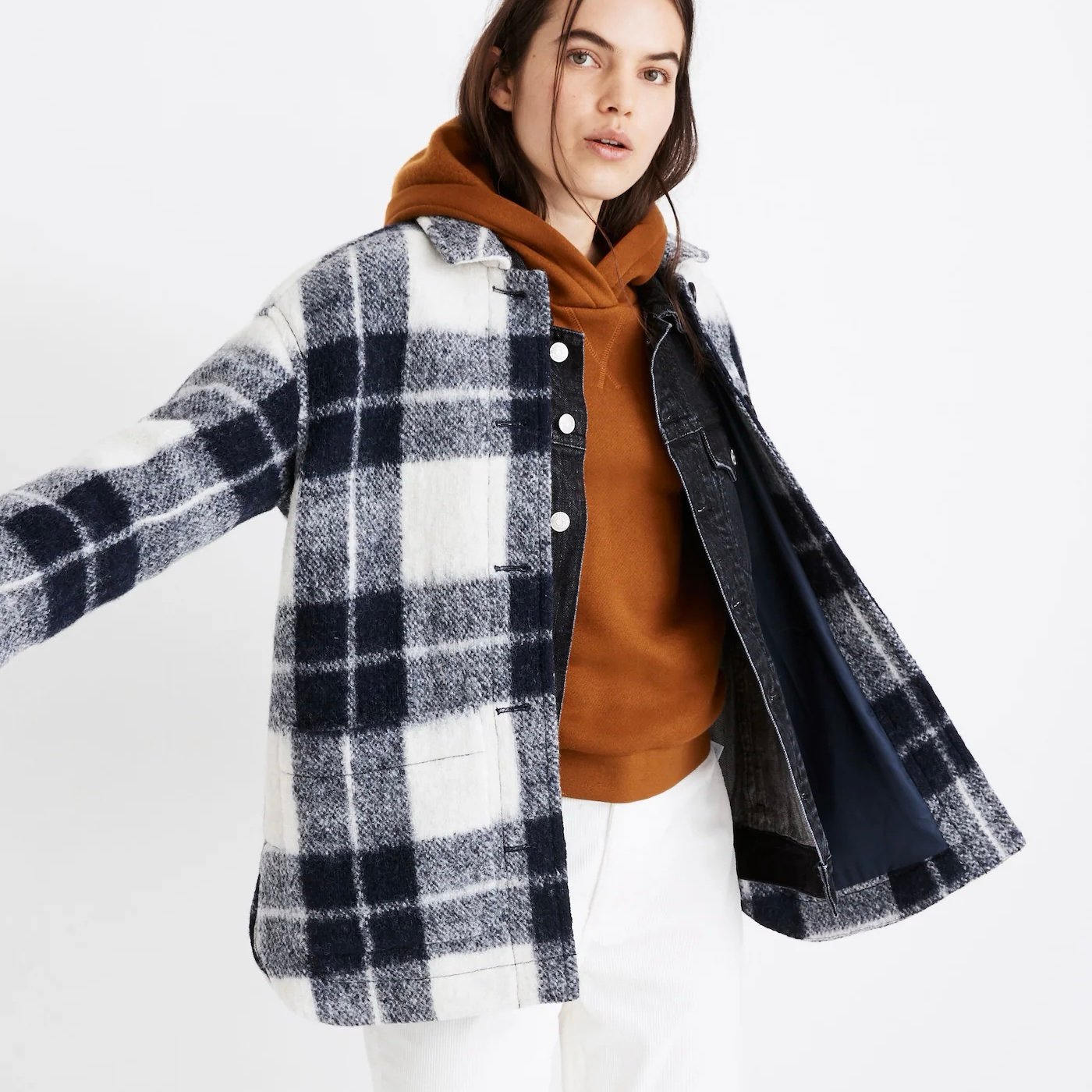 Madewell Walton Shirt-Jacket in Colleton Plaid