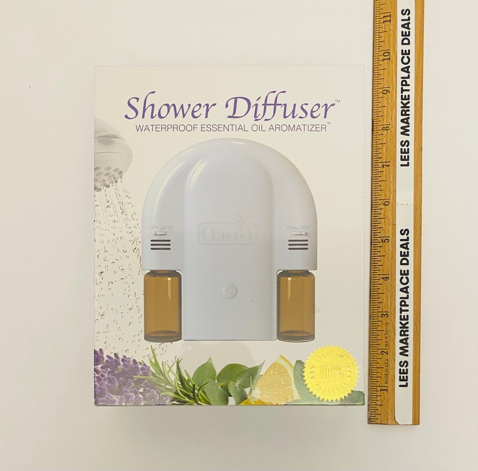 Oasis Shower Diffuser Waterproof Essential Oil Aromatizer Spa New/Sealed.