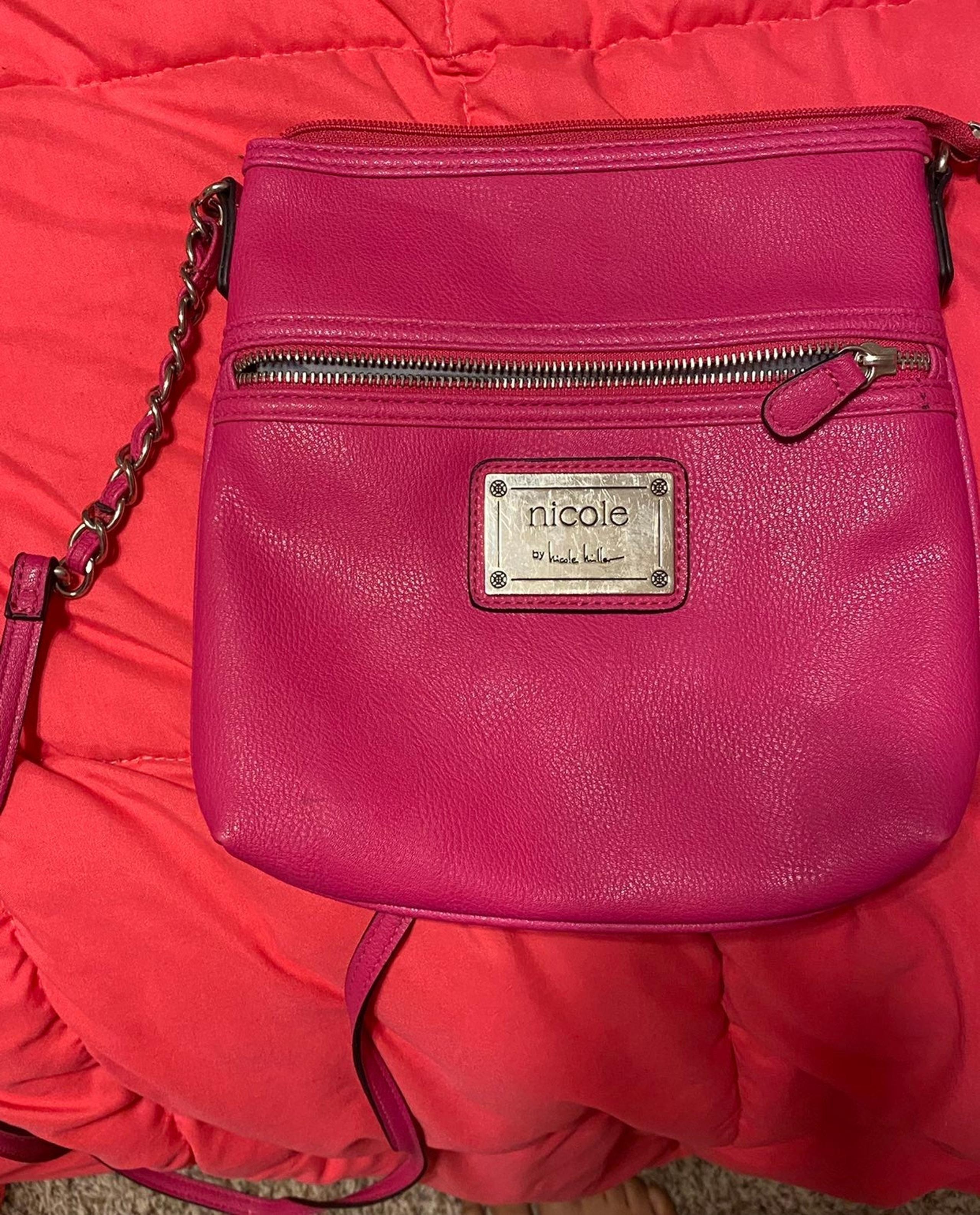nicole miller zipper closure crossbody bag