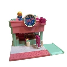 Vintage 1994 Polly Pocket Bluebird Pollyville Drive-Thru Burger Stand Original