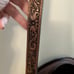 Leather western tooled crossbody