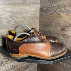Cydoq lace brown leather oxford