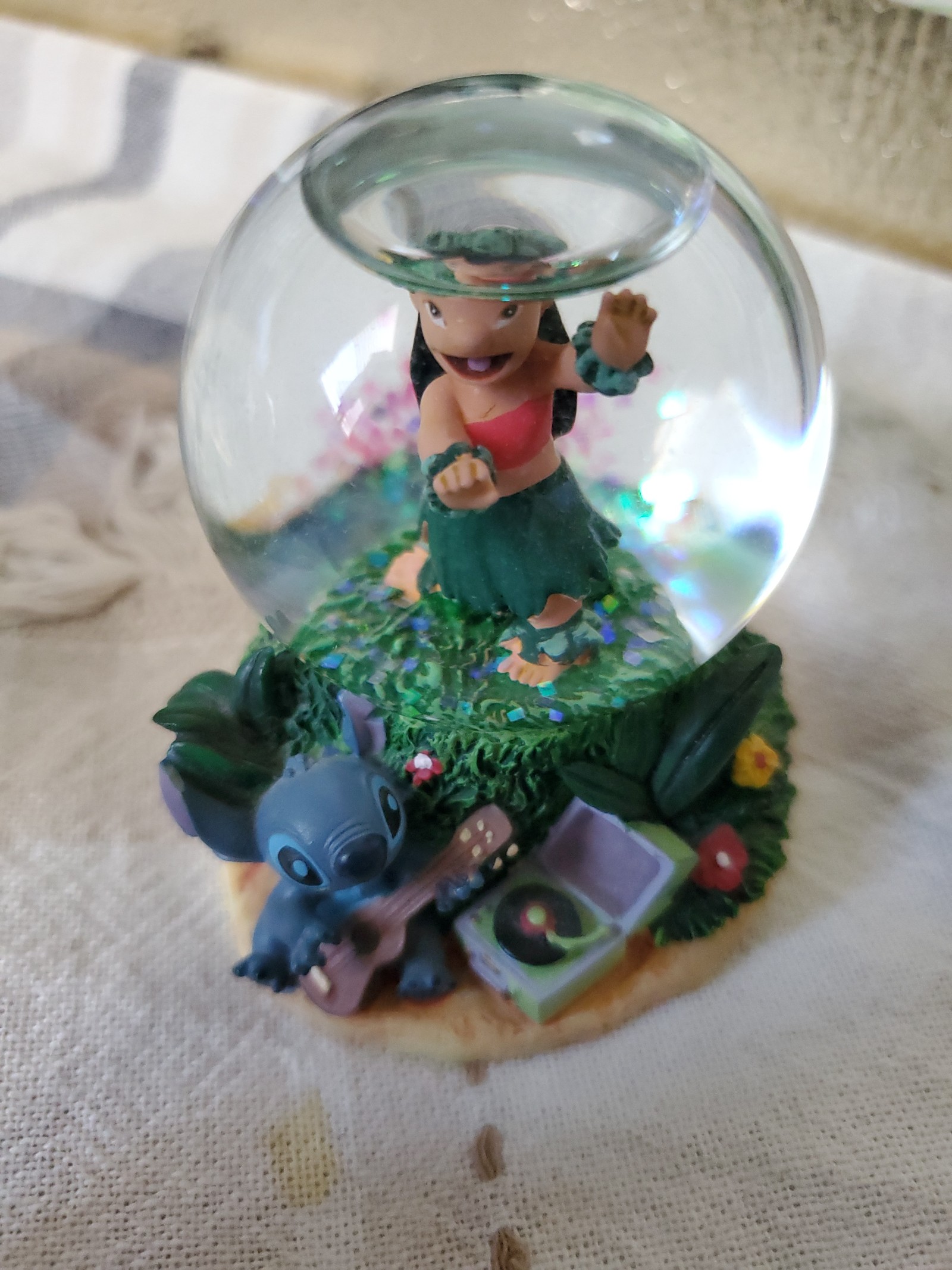 Disney lilo and stitch snow globe