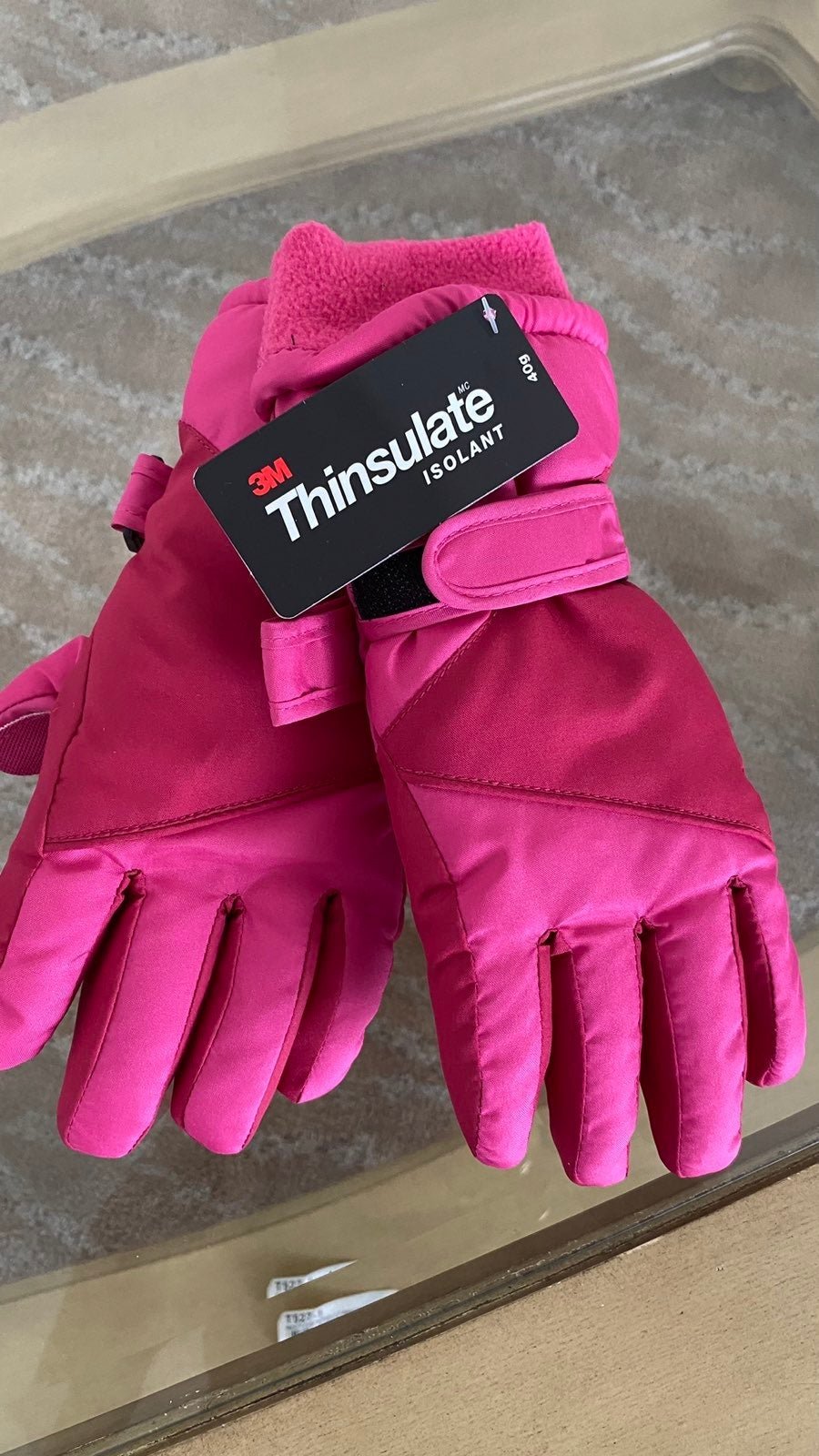 Hot pink ski gloves deals