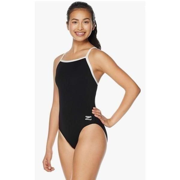 Speedo Women's Swimsuit One Piece Endurance+ Flyback Solid Adult Team Colors