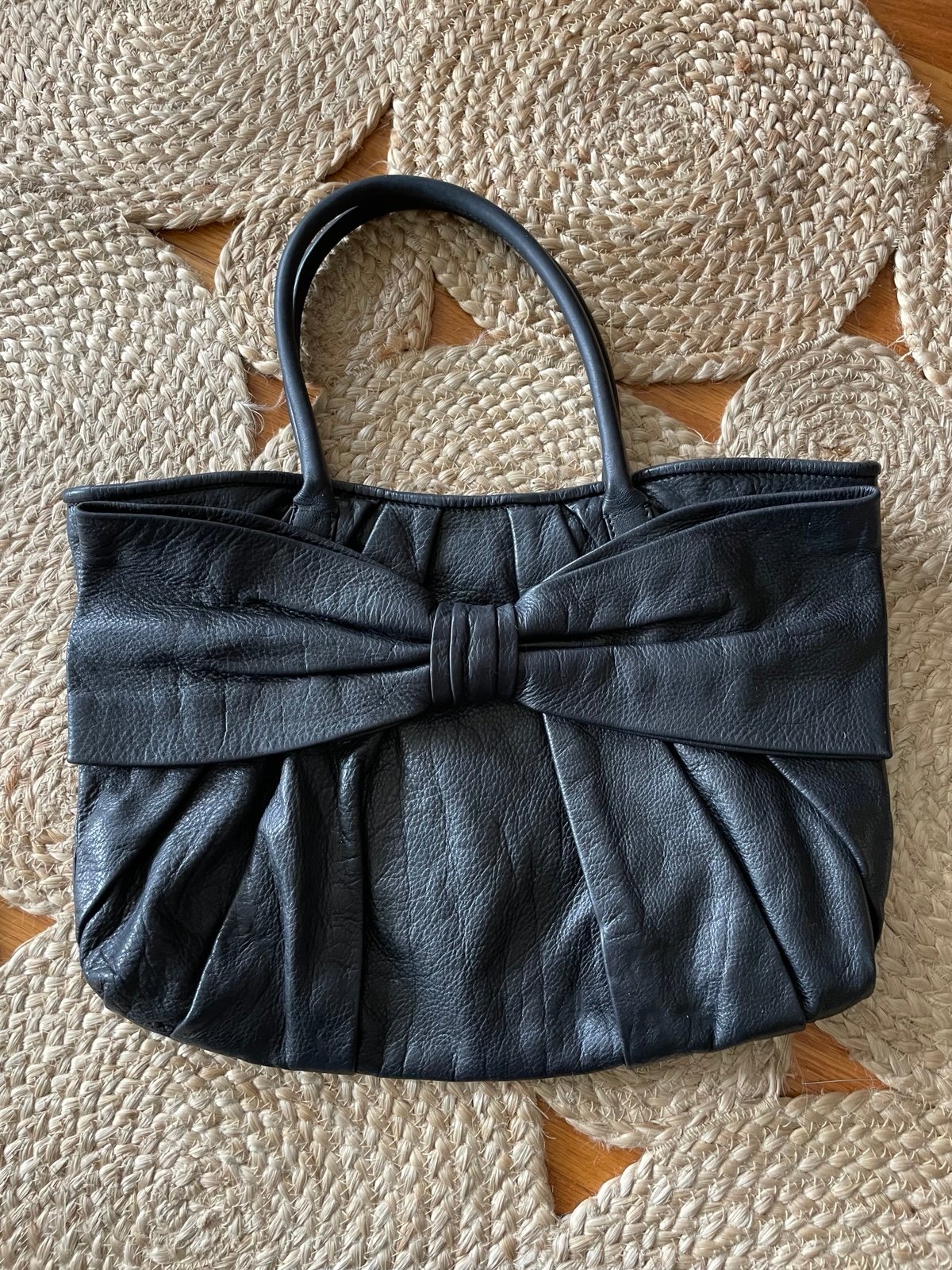 RED (V) Valentino Bow Soft Leather Satchel, Purse, Handbag, Shoulder bag