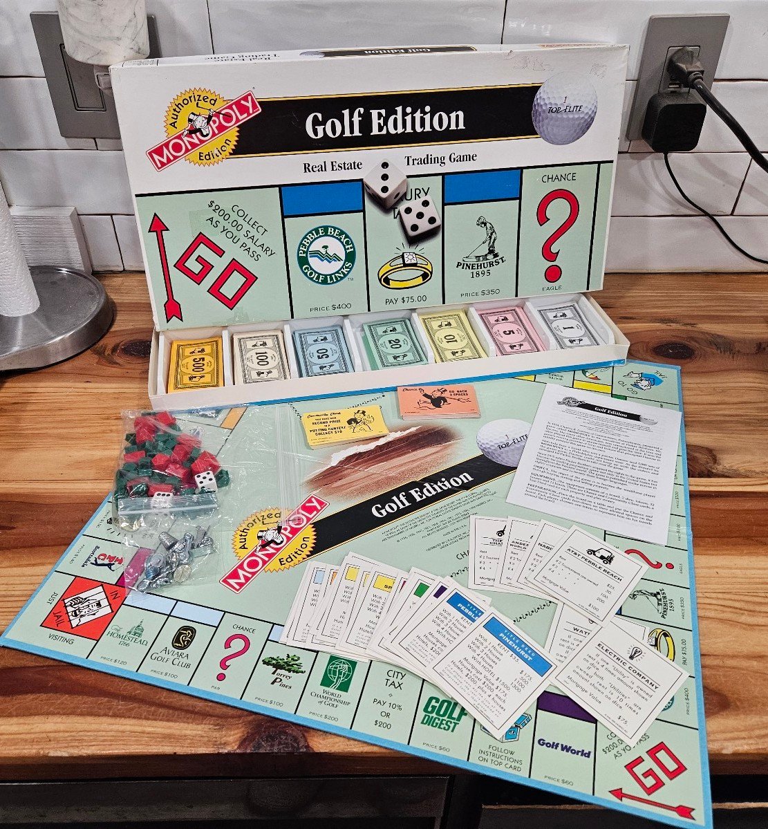 Monopoly Top Elite Golf Edition Board Game