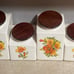 Vintage Hyalyn pottery canister set