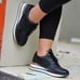 Sports Women's Lace-up Black Sneakers