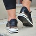 Sports Women's Lace-up Black Sneakers