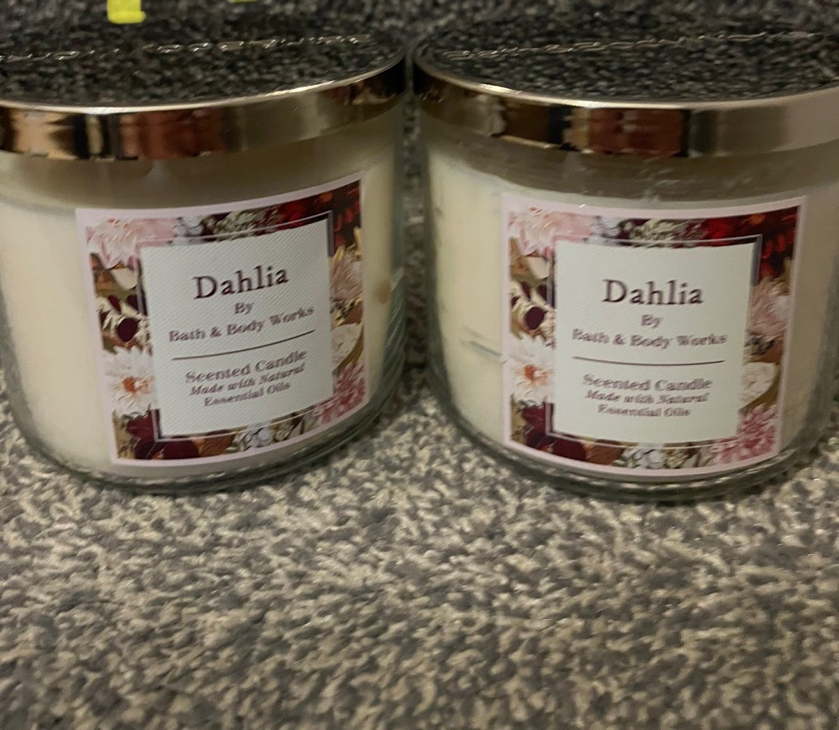 Dahlia candles