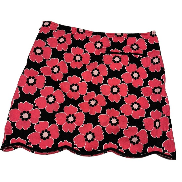 Golftini Wanderlust Ladies sz 2 Tennis Golf Pickleball skort Zipper Floral