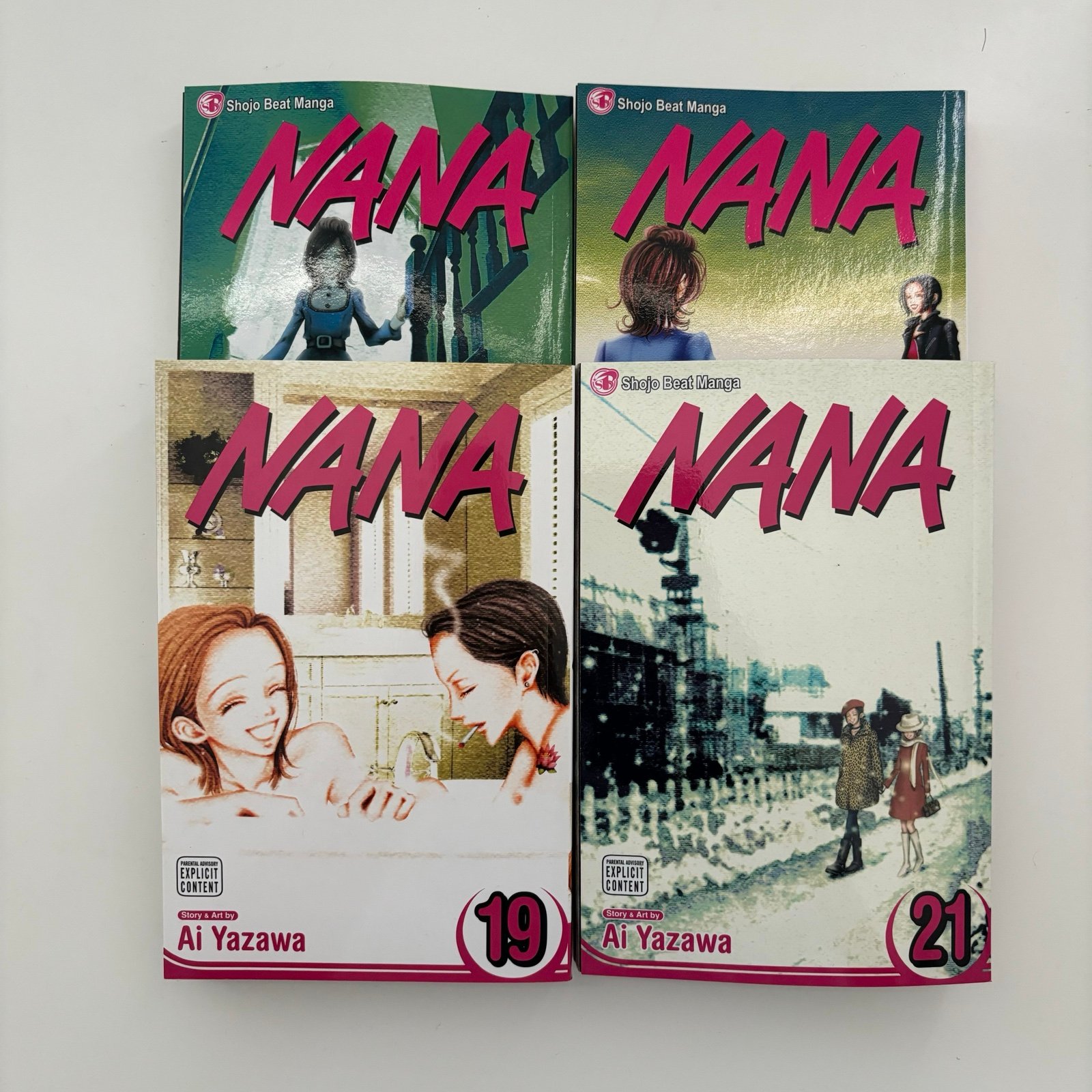 Nana manga volume 3, 4, 19, 21