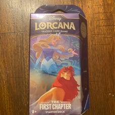 Disney Lorcana The First Chapter Starter Deck Sapphire & Steel Sealed w/ Booster