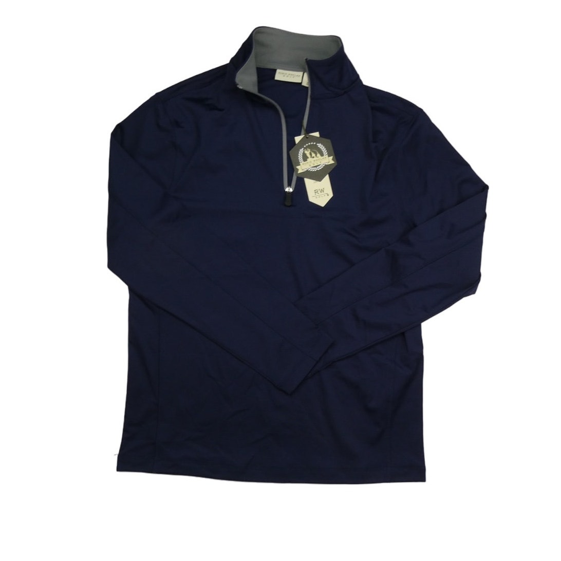 NWT Rorie Whelan Golf 1/4 Zip Pullover RW UPF 50 Wicking, navy, small