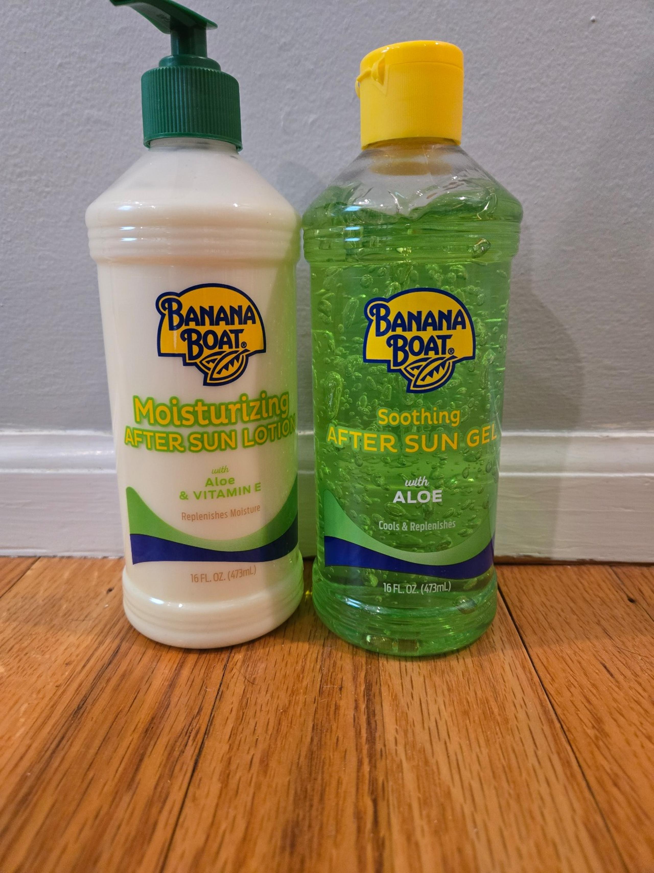 Banana Boat After Sun ALOE Combo Pk - Moisturizing Lotion & Soothing Gel 16oz Ea