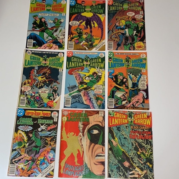 9 GREEN LANTERN / GREEN ARROW COMICS