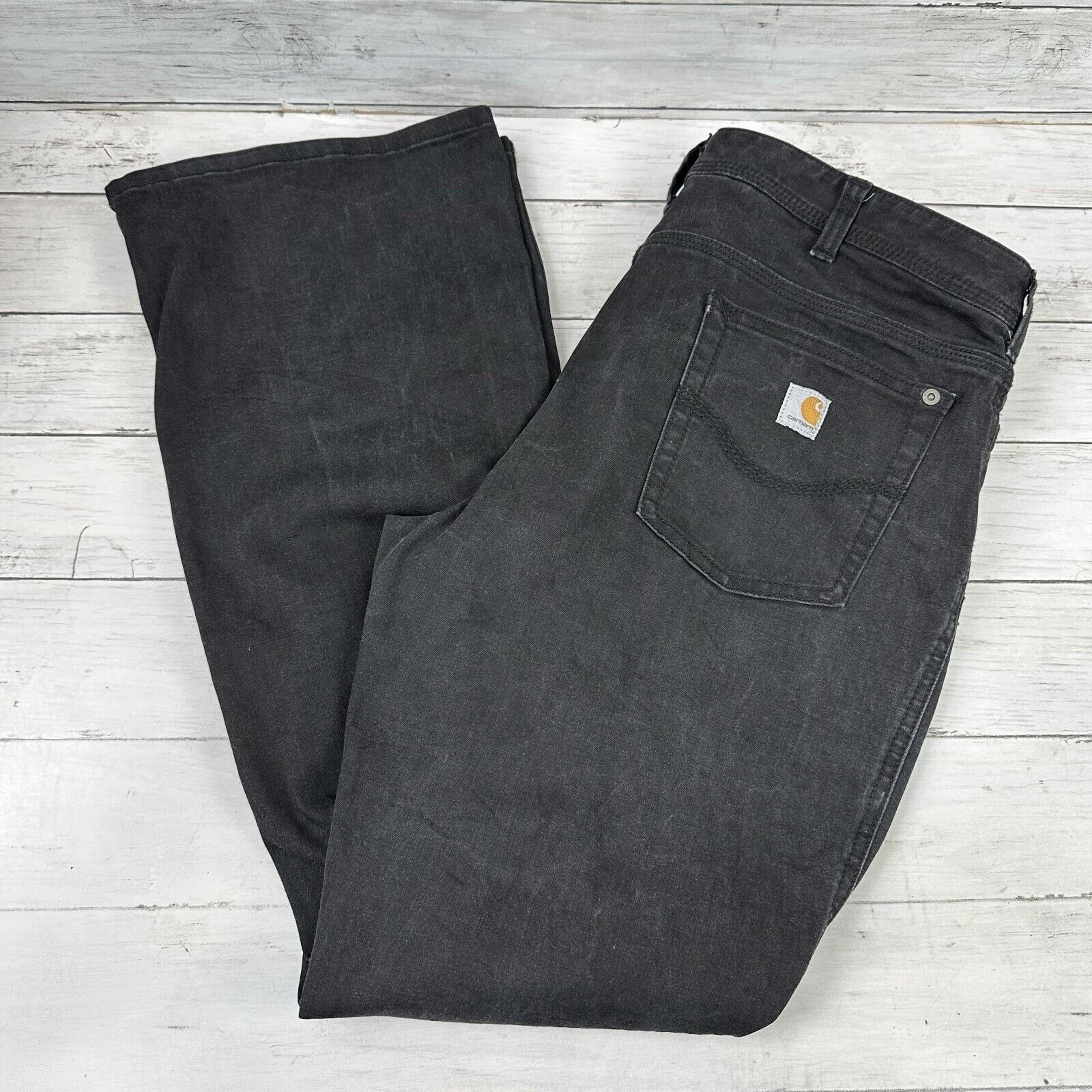 Carhartt Womens Jeans Original Fit Work black Size 16 (measures 36x30.5)