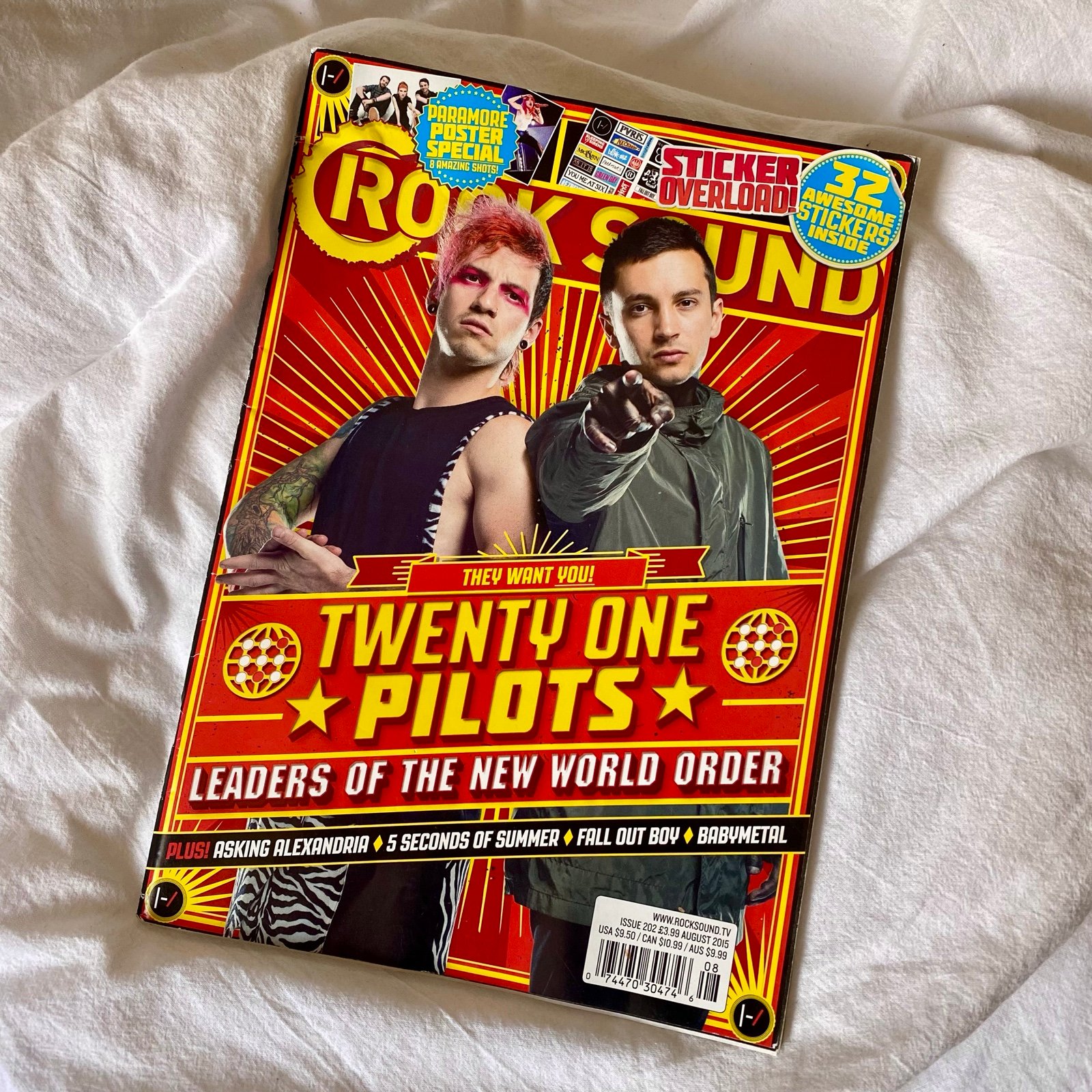 Rock Sound Twenty One Pilots 2015 Blurryface Magazine Paramore Posters Rare
