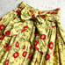 【PINK HOUSE】Pink House Rose Print Pintuck Flare Skirt Floral Pattern