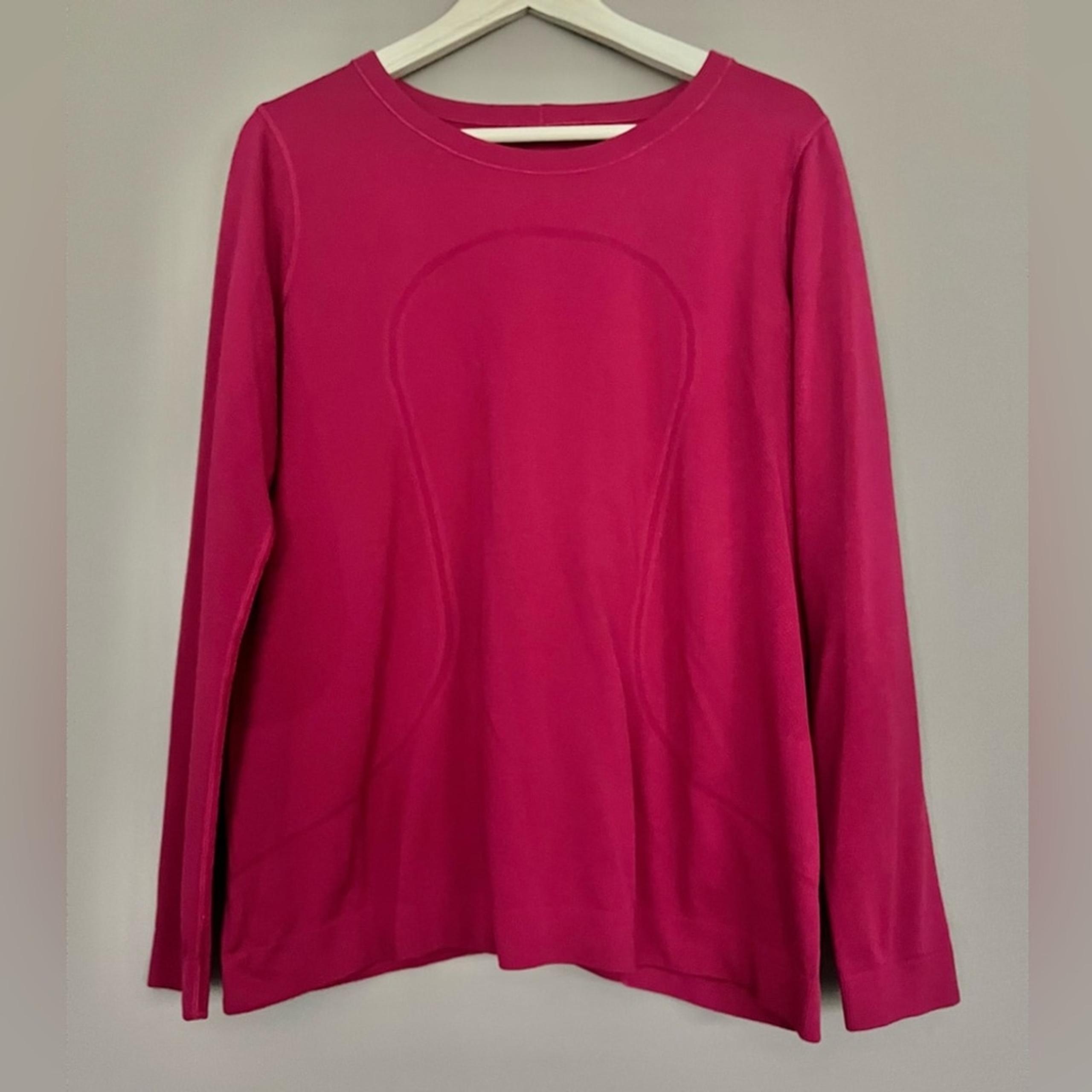 {Lululemon} Swiftly Tech Long Sleeve Breeze Relaxed Fit in Red - Womens 12