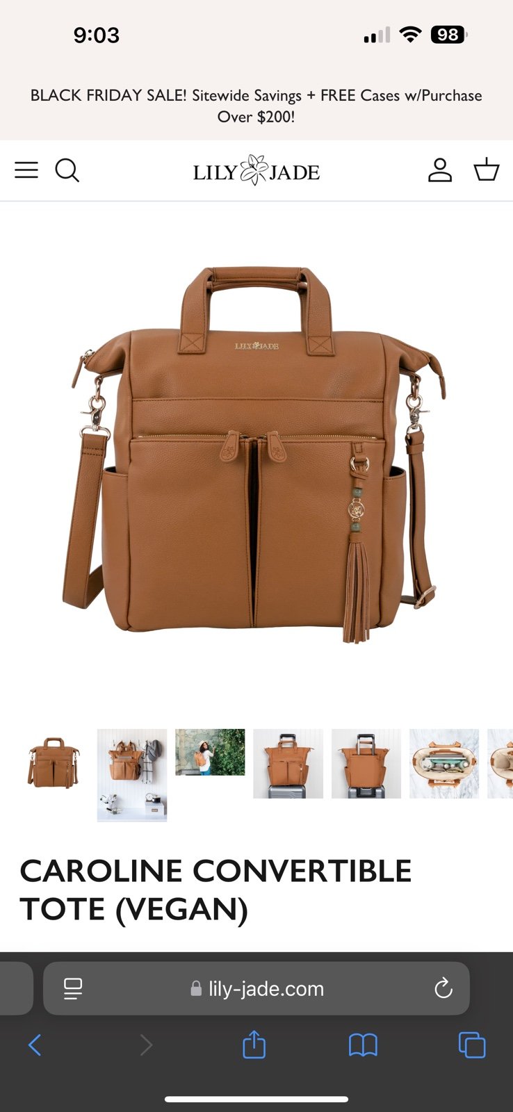 Lilly Jade Diaper Bag Backpack