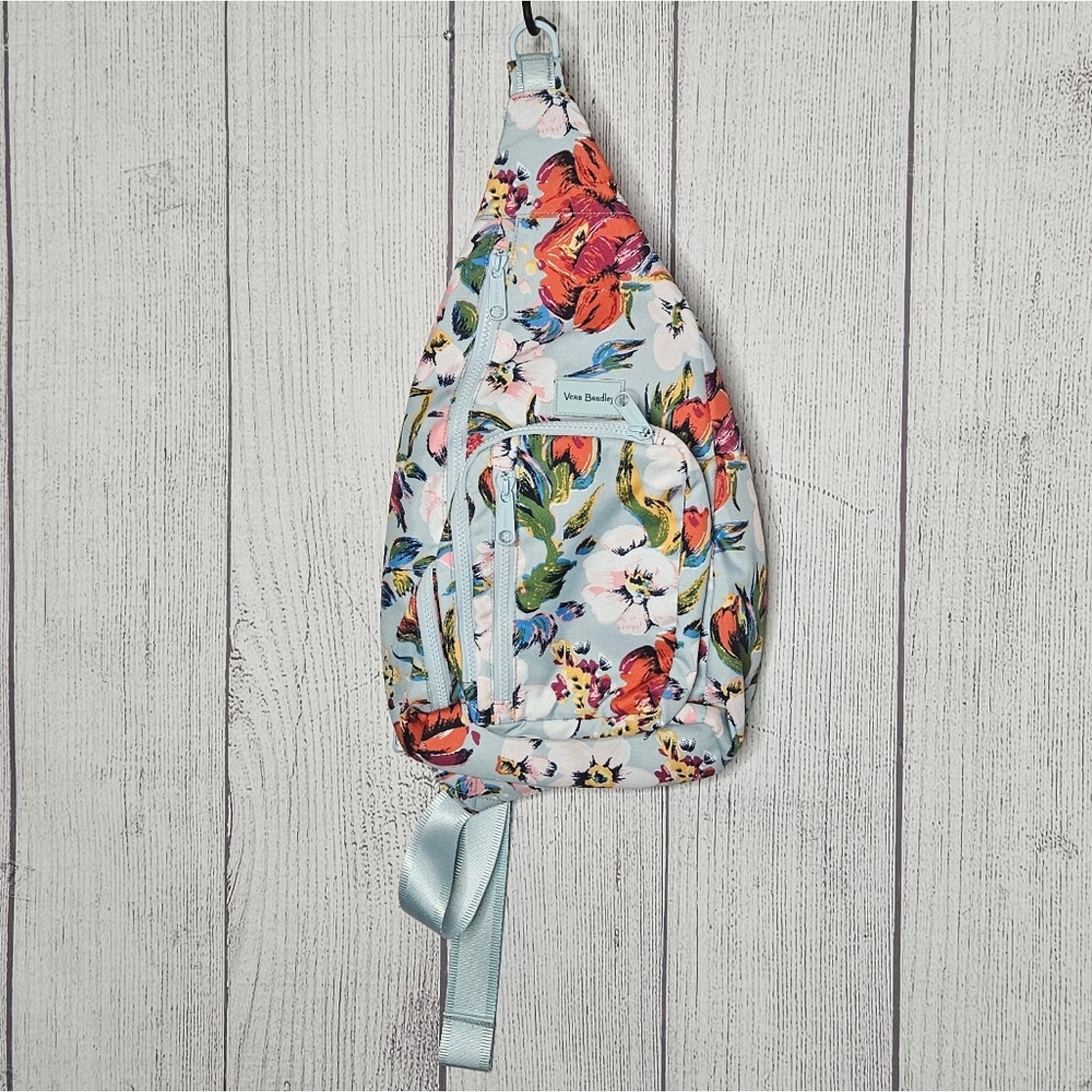 Vera Bradley Recycled Lighten Up Reactive Sling Backpack - Sea Air Floral