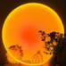 180 Degree Rotation Sunset Projection Night Light