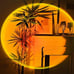 180 Degree Rotation Sunset Projection Night Light