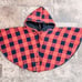 Kid's Car Seat Poncho Sherpa Lined