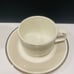VILLEROY & BOCH Platinum Set for 6 Chocolate Tea Cups Saucers 0185-0186 Germany