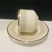 VILLEROY & BOCH Platinum Set for 6 Chocolate Tea Cups Saucers 0185-0186 Germany