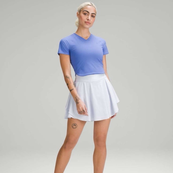 Lululemon Court Rival High-Rise Skirt - Blissful Blue, Size 6 Long