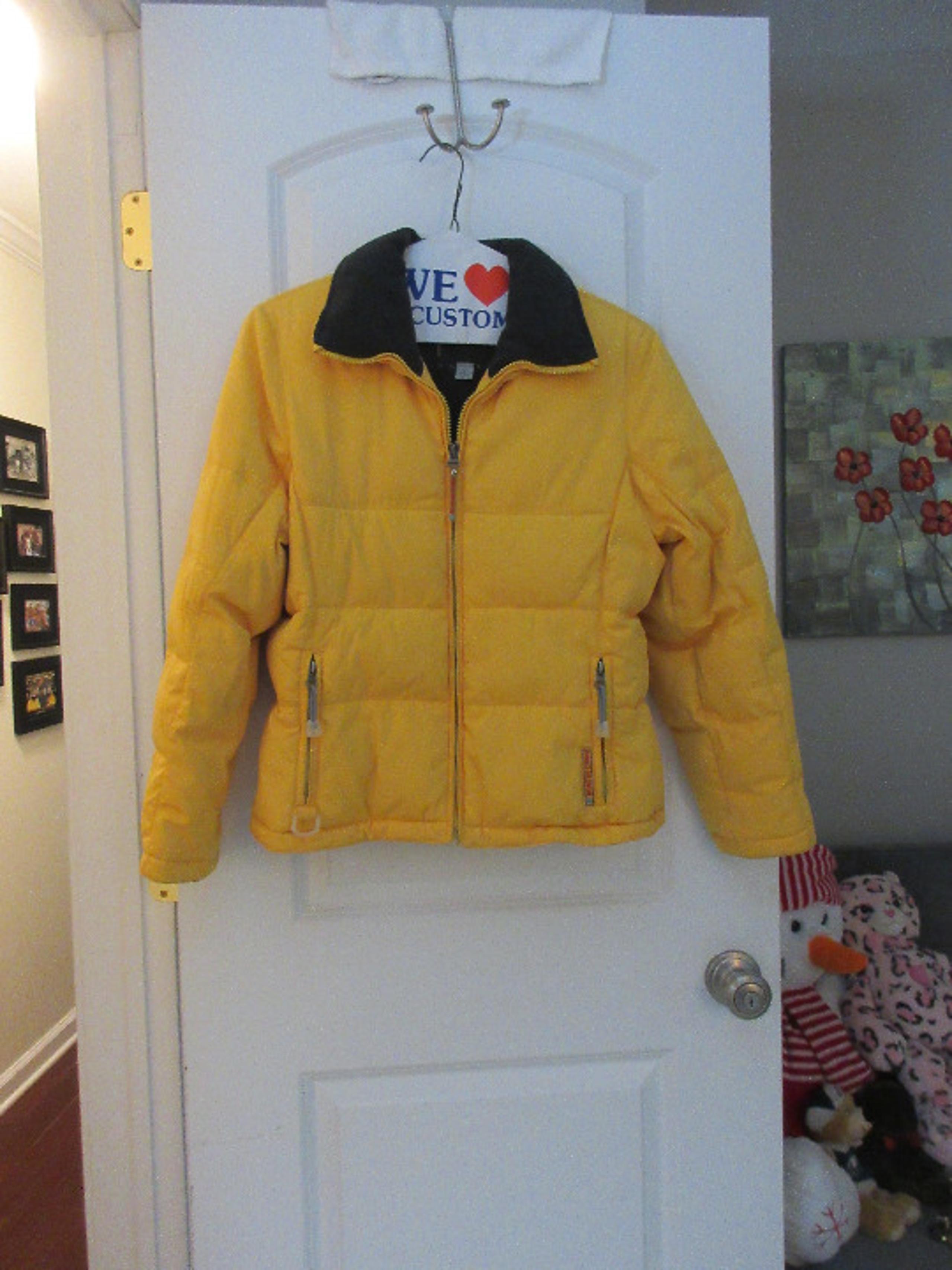 Yellow Womens Small Winter  Coat