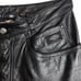 Harley Davidson Womens 36/8 Black Leather Motorcycle Riding Pants