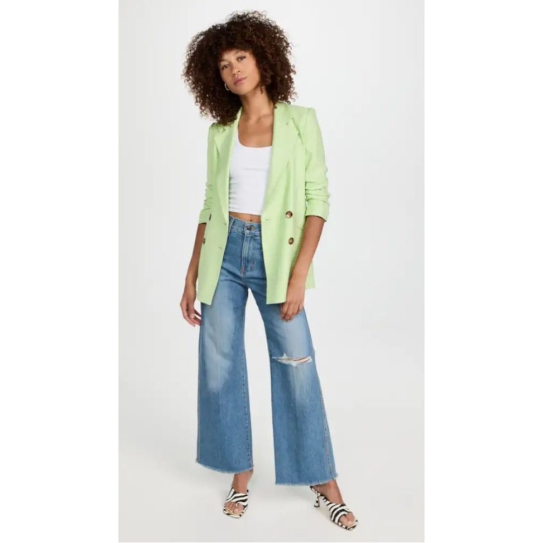 Veronica Beard Rupert Dickey Double Breasted Jacket Pistachio Size 8