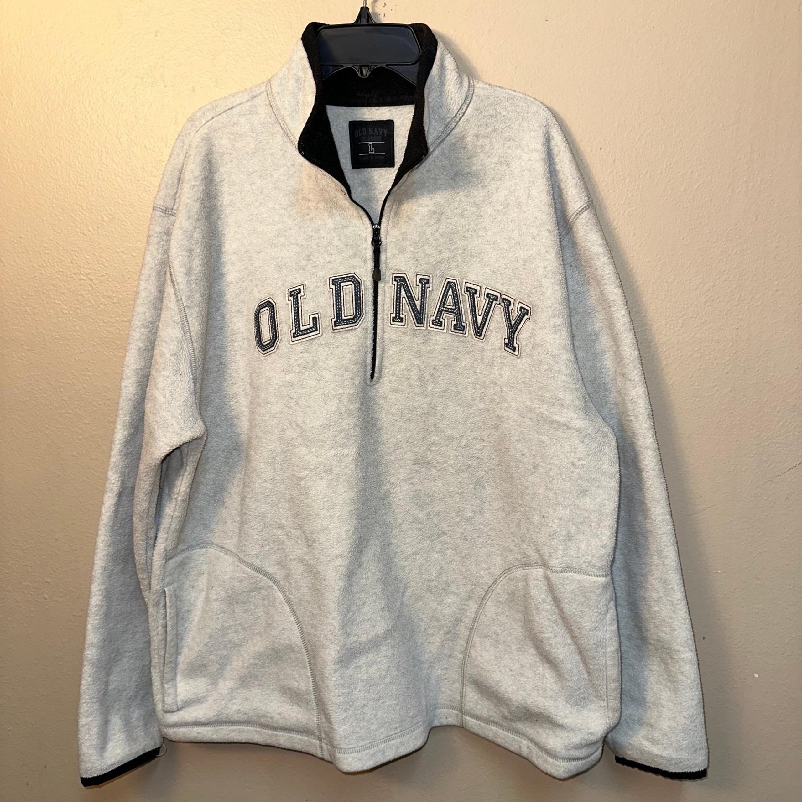 Vintage Old Navy Fleece 1/4 Zip Pullover Mens Size L
