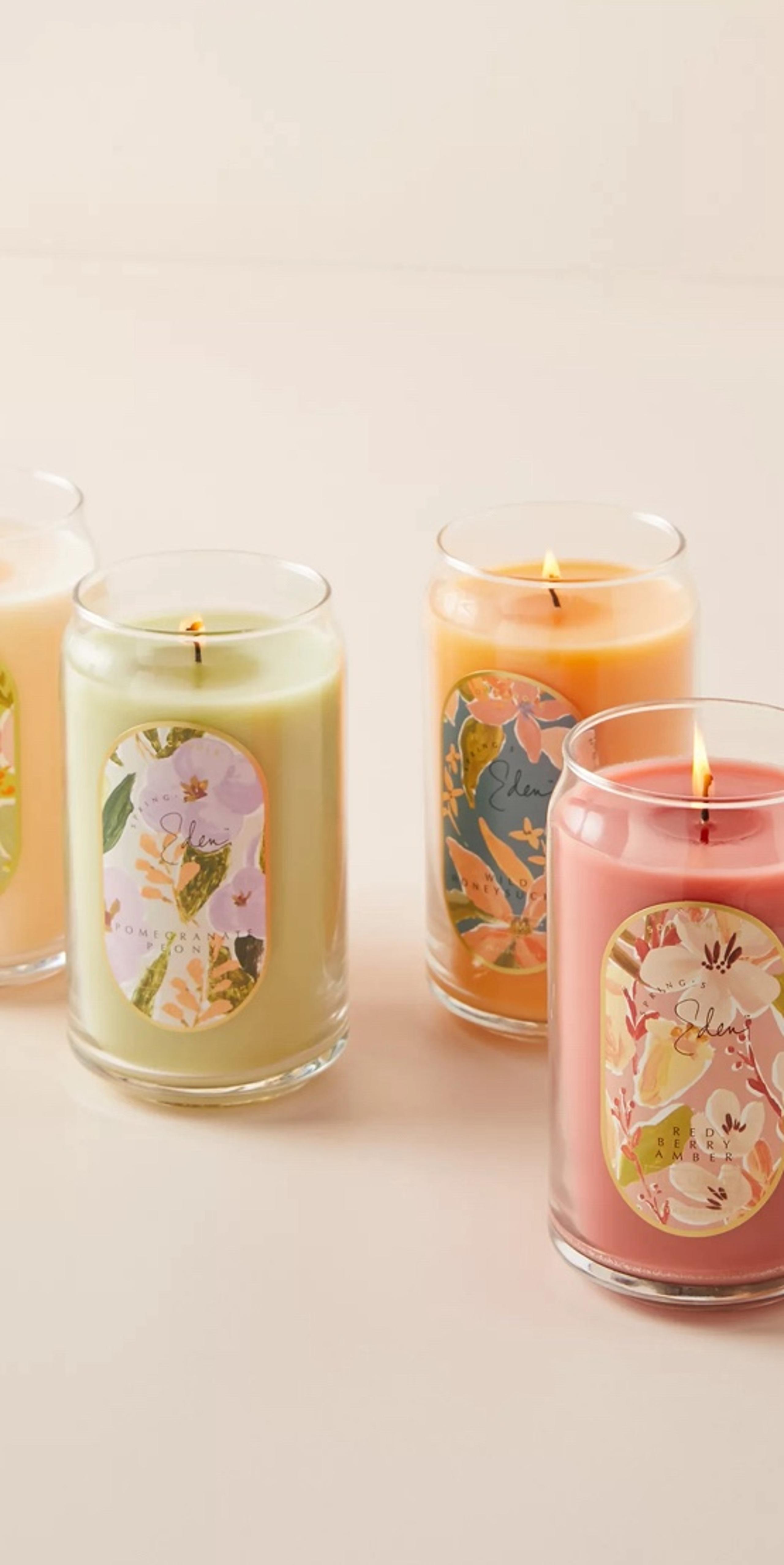New Anthropologie Illume “Pomegranate Peony” Candle
