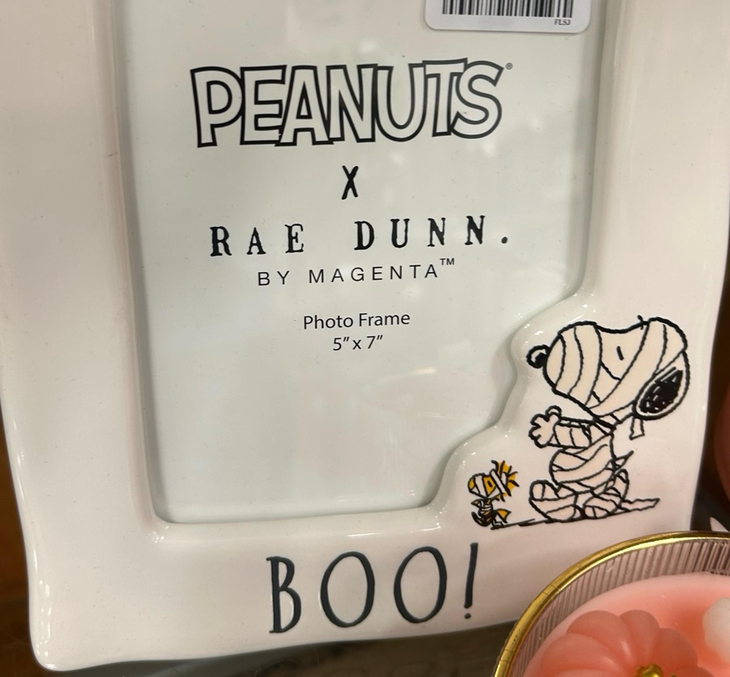 Boo walking snoopy picture frame by Rae Dunn nwt