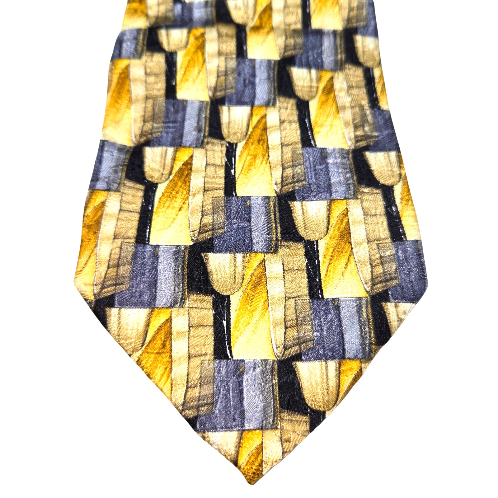 Ermenegildo Zegna 100% Silk Italian Luxury Fashion Tie 3 3/4 wide 60 long