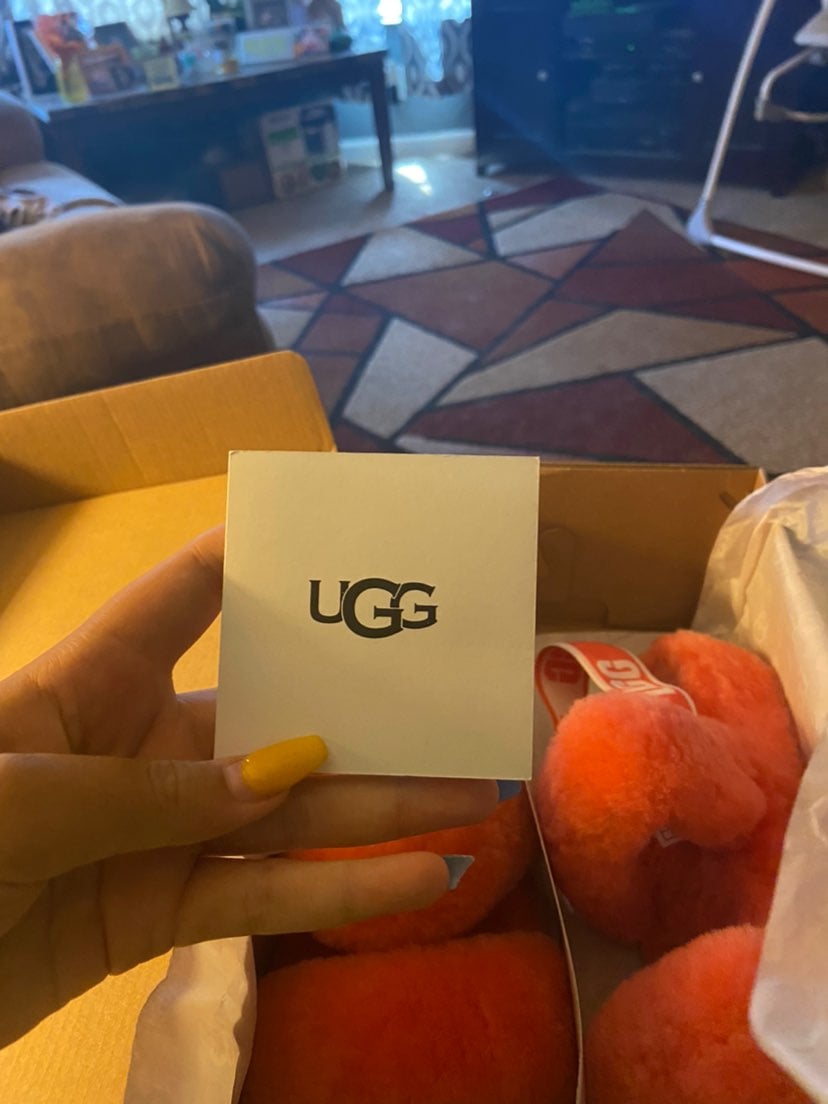 Coral UGG Slides