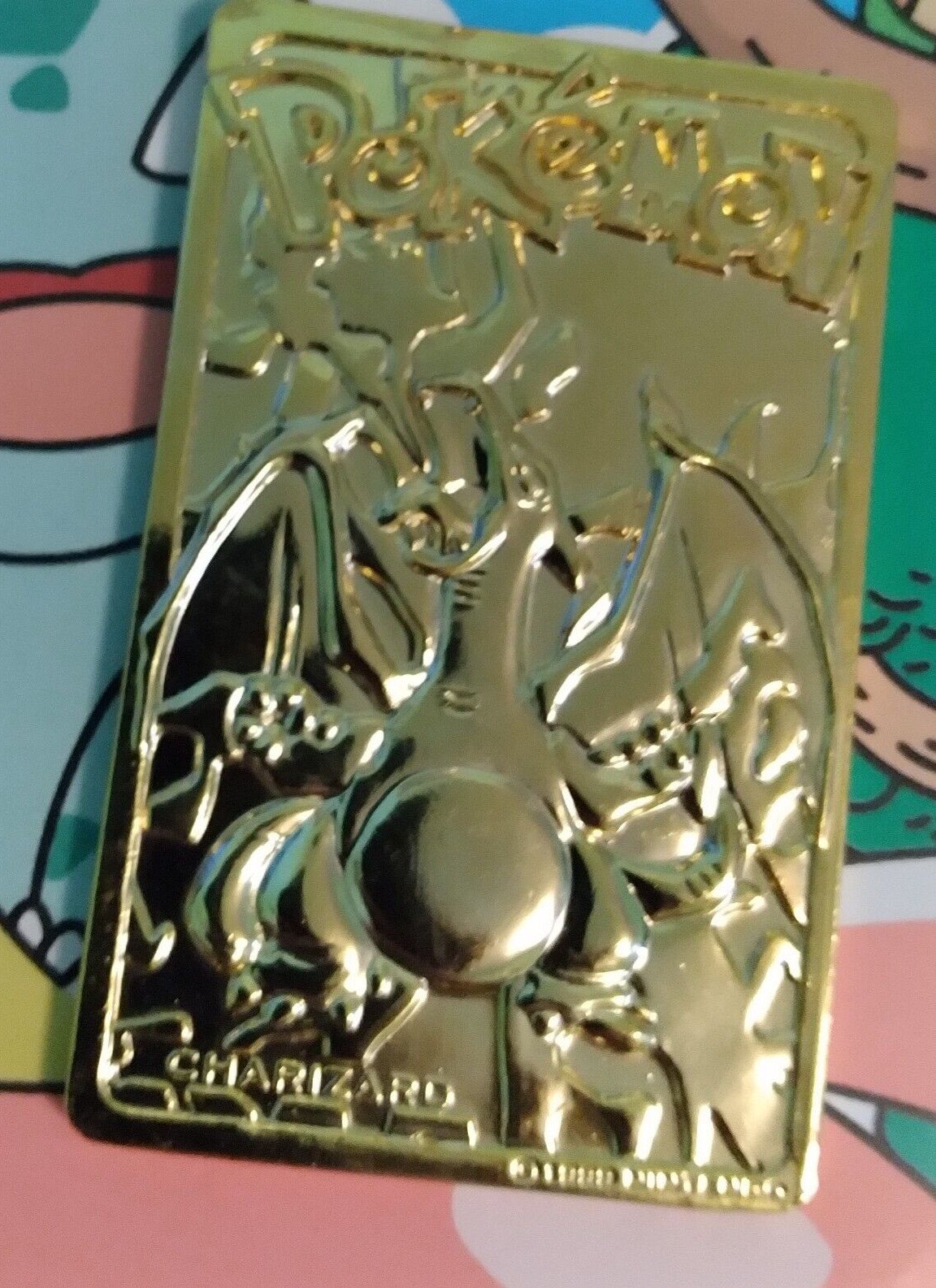 1999 Gold Plated Charizard Pokémon Card Burger King Promo | Near Mint Condition