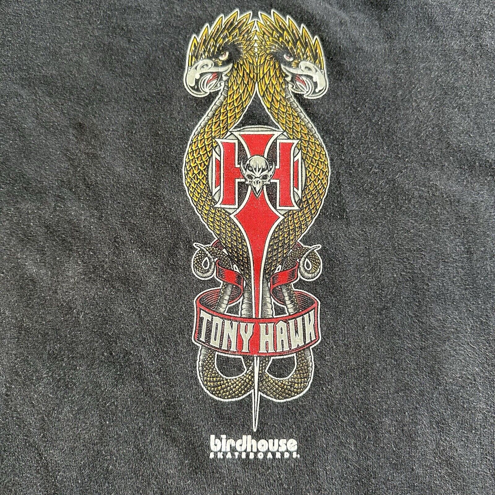 Vintage BIRDHOUSE Skateboard T-Shirt- XL - RARE Tony Hawk Skate Tee