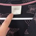 Soma Cool Nights Long Sleeve Grosgrain Trim Notch Collar Pajama Top Size Large