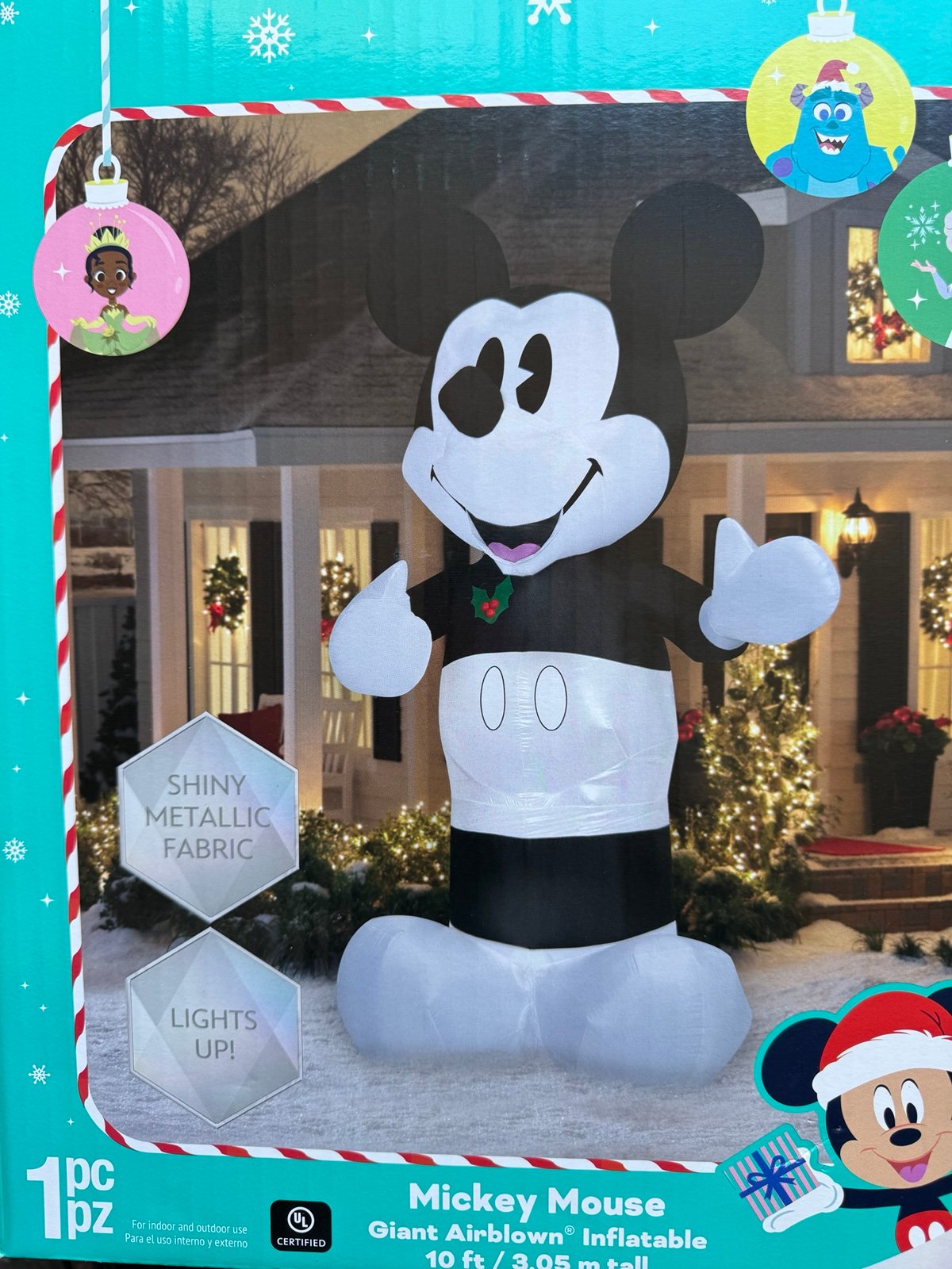 Christmas Disney Mickey Mouse 10 ft airblown inflatable