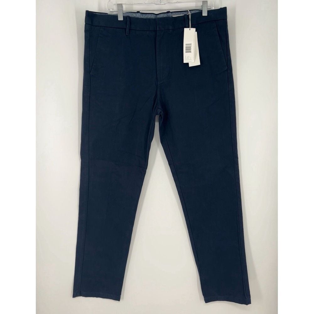 Outerknown Traveller Chino Pants Ink Navy Blue Organic Cotton Mens Size 36x32