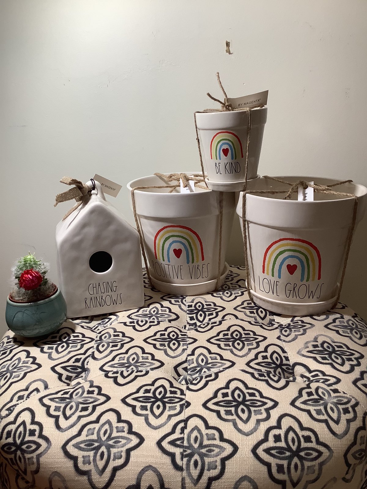 Rae Dunn Rainbow Planter Bundle