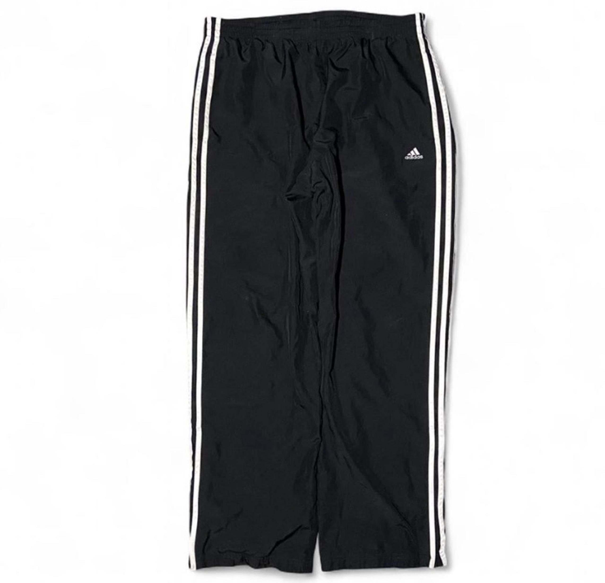 Vintage Y2K Adidas Windbreaker Track Pants – Baggy Fit – L