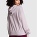 VS PINK Ivy Fleece Full Zip Hoodie Violet Ashes Lavender Purple Sz XL
