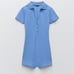 ZARA BLUE POLO STYLE SHORT JUMPSUIT BODYSUIT